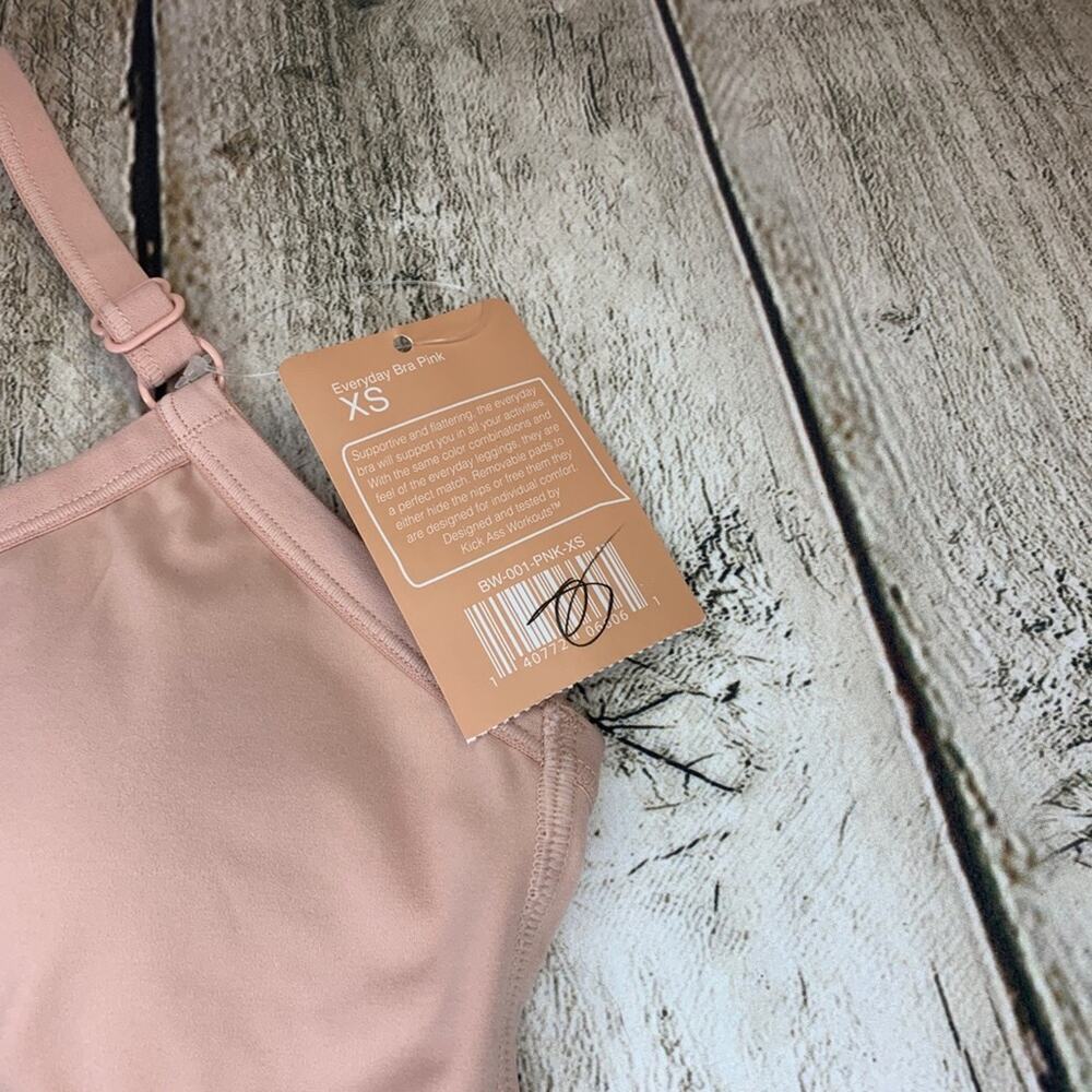 KICKOSS Women’s NWT Everyday Pink Lightly Padded Bra / Size: XS - Picture 3 of 6